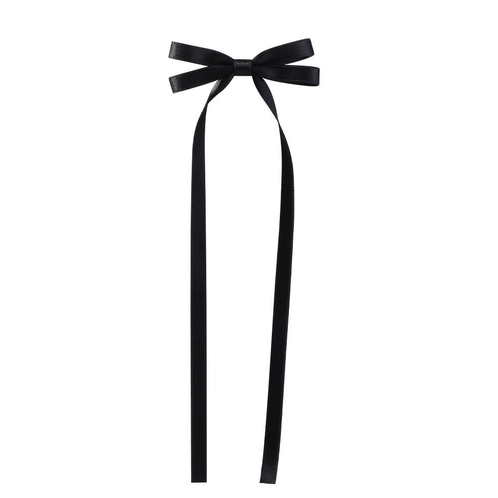 Bow Braided Hair Ribbon Tie-up Hair Tie Double Ponytail Duckbill Clip