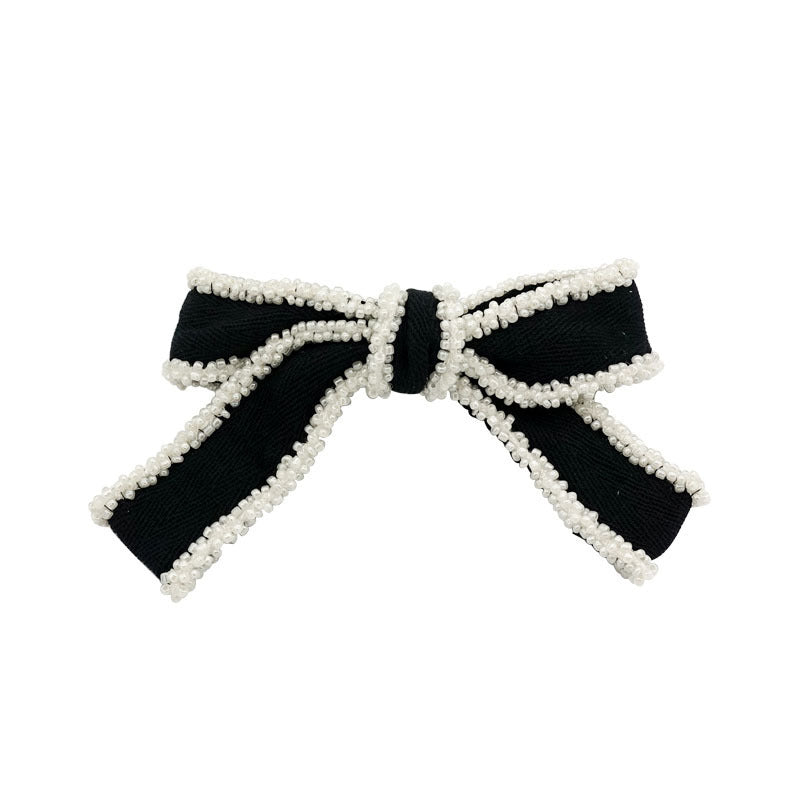 Super Nice White Edge Bow Headdress Ornament