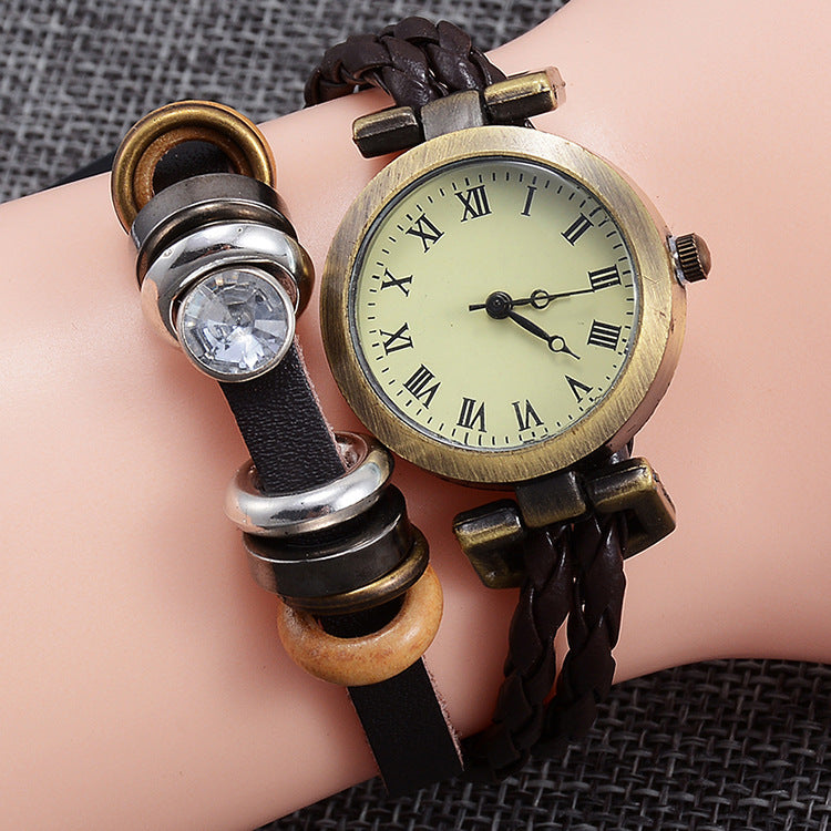 Vintage Craft Bracelet Watch Women's Fashion Twist