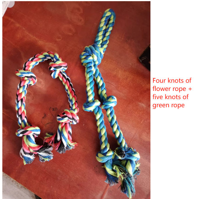 Heavy-Duty Rope Knot Dog Toys For Large Breeds Dental Health Chew And Interactive Tug Of War Play Pet Supplies