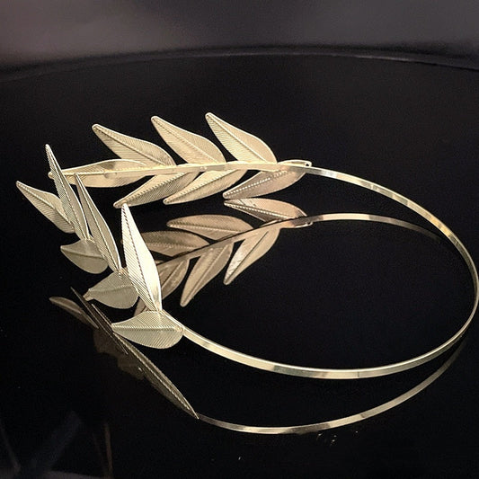 Bride Leaves Headband Forest Metal